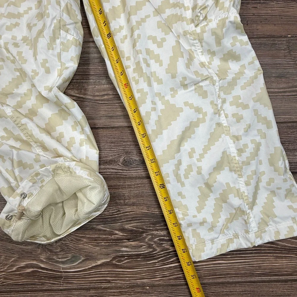 Nike Mens Size XL Woven Cargo Pants Cream White Khaki Print Nike Air NWT